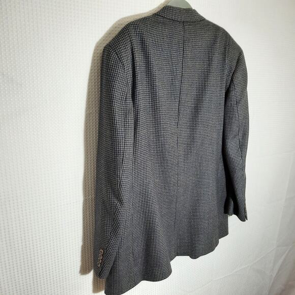 Bill Blass 48L Gray Wool Blazer Union Made USA Vintage Mens Jacket 100% Wool - Picture 4 of 9